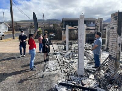 Rising from the ashes: Journalism students document Maui wildfire aftermath